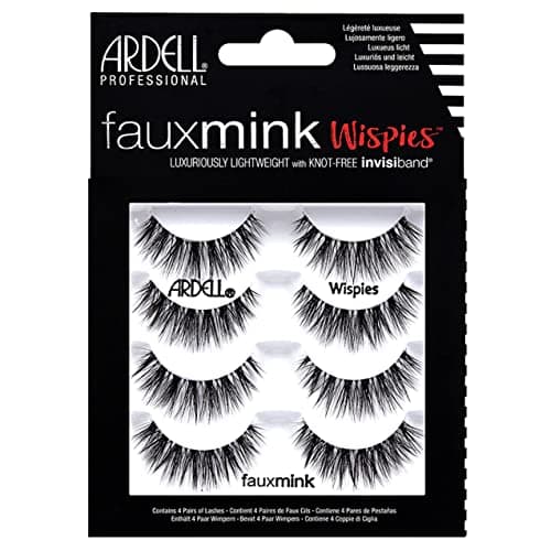 Image of Ardell Faux Mink Wispies False Lashes, Pack of 4
