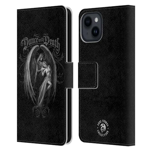 Image of Head Case Designs Officially Licensed Anne Stokes Dance With Death Gothic Leather Wallet Case Compatible With Apple iPhone 15