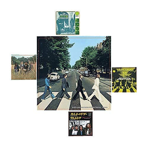 Image of Pyramid International "The Beatles (Abbey Road) Vinyl Stickers, Multi-Colour, 10 x 12.5 cm