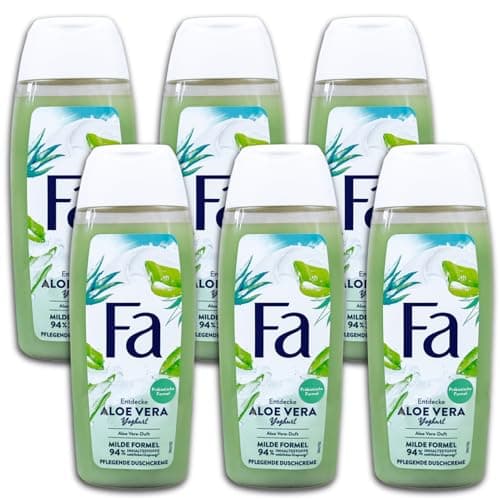 Image of Fa Nourishing Shower Cream Aloe Vera Yoghurt Shower Gel 6 x 250 ml Pack of 6
