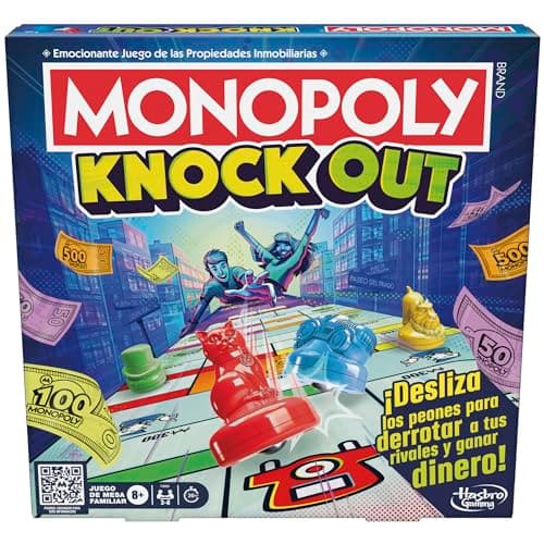 Image of Monopoly Knockout Family Game for Parties and the Whole Family, Strategy Game, Boys and Girls from 8 Years, Children's Toy for 2 to 8 Players