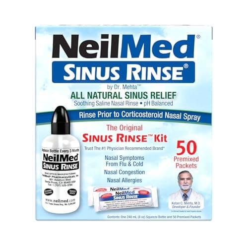 Image of NeilMed SinusRinse Saline Nasal Rinse Kit 50 Sachets