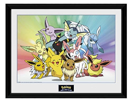 Image of GB eye Pokémon Eevee 30 x 40cm Framed Collector Print