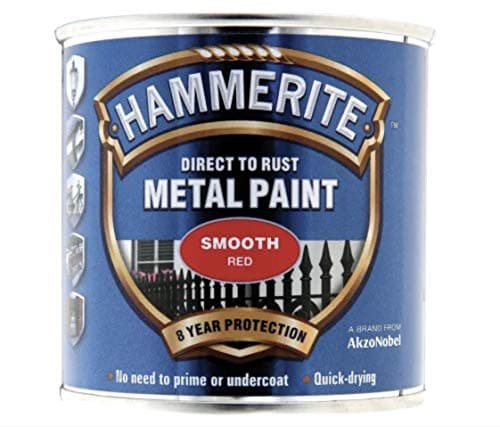 Image of Hammerite HMMSFR250 - Direct to Rust Smooth Finish Red 250ml