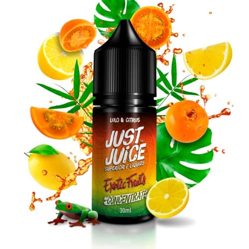 Image of Just Juice Vape Liquid Nicotine Free 0mg E Liquid Fruit Flavoured Concentrate Hit Liquid Vape Juice 30ml Smooth Sweet Premium Fruity Flavours - Lulo Citrus
