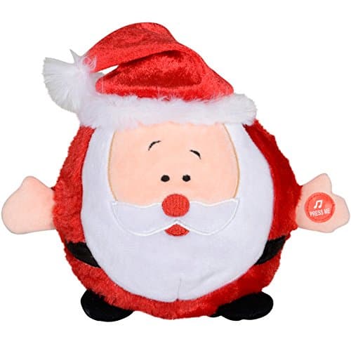 Image of SPARKLES Animated Laughing Plush Santa Christmas Decoration Musical Xmas Jingle Bells New