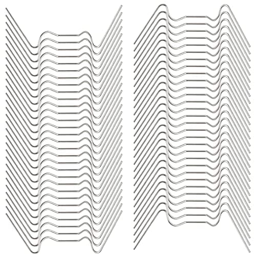 Image of 100pcs W Clips for Greenhouse Glass Clips Stainless Steel Greenhouse Clips for Glass Spring Clips Green House Glass Clips, Greenhouse Glazing Window Panel Clips Greenhouse Accessories Fixings