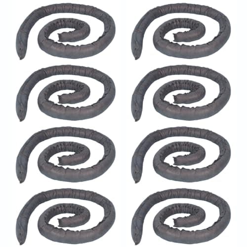 Image of Eco Universal Spill Absorbent Socks - 70L Absorption Capacity - For cleanup of Oil, Coolants, Mild Acids - Eco-Conscious, 85% Recycled - Indoor/Outdoor Use - Made in the UK (8-Pack)