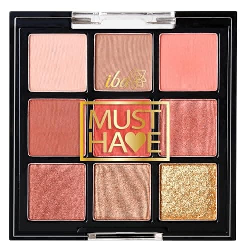Image of Must Have Limitless Looks Eyeshadow Palette - Peach Glam | 9 Colours Eyeshadow Palette | Shimmer & Metallic Finish Shades | Halal Certified & Vegan Makeup - 10.8g