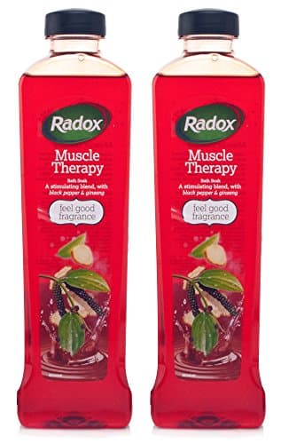 Image of 2X Radox Muscle Therapy Bath Soak 500ml Black Pepper & Ginseng Blend