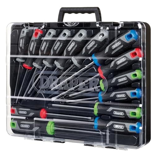 Image of Draper 14pc Soft Grip Screwdriver Set with Draper TX-Star® - 13437 - Magnetic Tips, CRV Blades