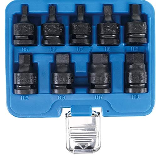 Image of BGS 5485 | Impact Bit Socket Set | 12.5 mm (1/2") Drive | internal Hexagon 5 - 19 mm | 9 pcs.