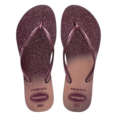 Image of Havaianas Slim Gloss Women FlipFlop Purple Soil 3.5/4 UK