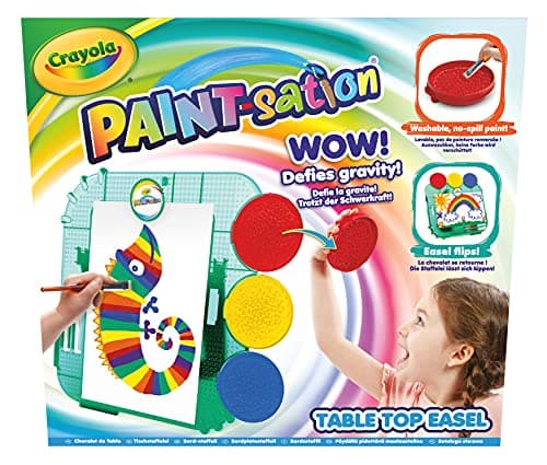 Image of CRAYOLA Paint-sation: Table Top Easel | No-Spill Painting Kit | Ideal for Kids Aged 3+