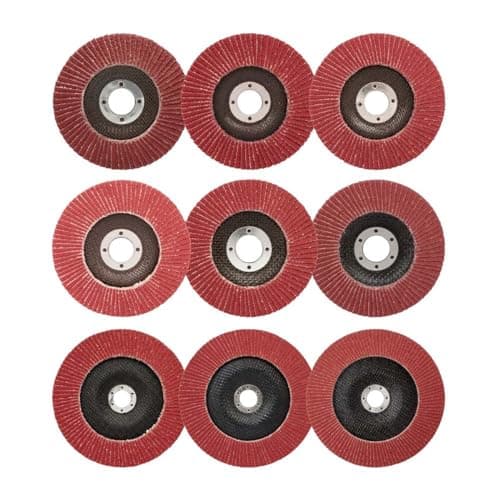 Image of 3M Cubitron II Flap Disc 967A - 60+ Grit Ceramic Precision Shaped Grain - Type 27 Angle Grinder Disc - Metal Grinding - 4.5" x 7/8" Arbor Hole