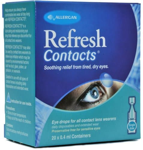Image of Refresh Contact Eye Drops 20 X 0.4ml, White