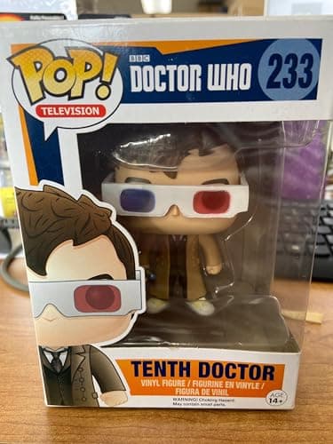 Image of Doctor Who 10th Doctor with 3D Glasses Exclusive Pop!