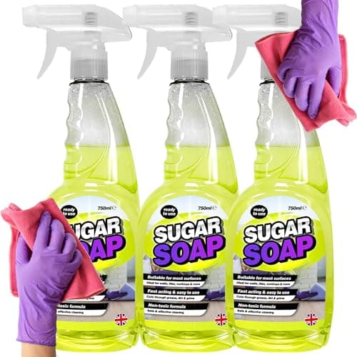 Image of Sugar Soap Spray Ready To Use 750ml Multi-Surface Cleaner Grease, Grime, Dirt & Stain Remover (1)