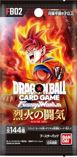 Image of BANDAI FB02 Dragon Ball Super Card Game Fusion World Booster Pack Battle of the Fire