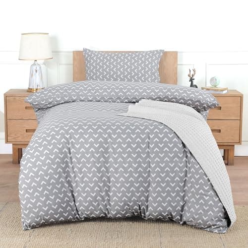 Image of Utopia Bedding Single Arrows White Print Duvet Cover Set - Soft Microfibre Polyester - Bedding Quilt Cover Set