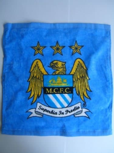 Image of OFFICIAL MANCHESTER CITY FC CRESTED FACE CLOTH FLANNEL