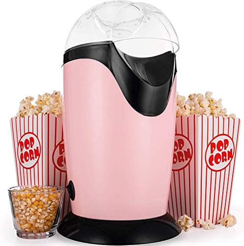 Image of Andrew James Popcorn Maker Machine – Hot Air Popcorn Machine for Healthy Snacking – Classic Air Popcorn with Cinema Boxes – Ideal Popcorn Maker Movie Night Accessory