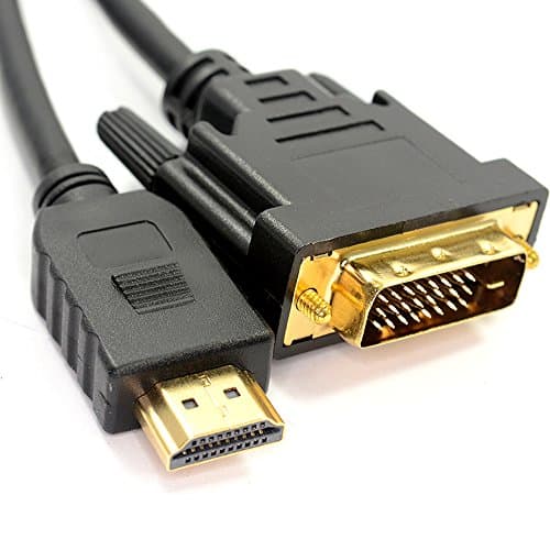 Image of 10m HDMI Male to DVI-D/DVI-I Plug Cable – Digital Dual Monitor Screen Display Lead – Laptop TV PC Link – 1080P 4K 3D - Gold Plated Ends