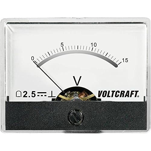 Image of VOLTCRAFT AM-60X46/15V/DC Built-in Meter AM-60X46/15V/DC 15V Rotary Coil