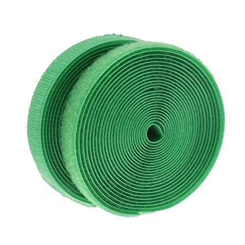 Image of IHKFILAN 2 cm x 4.57 m roll of Hook and Loop, Sew On Nylon Fabric Tapes (not Adhesive) Both Sides Included,Green