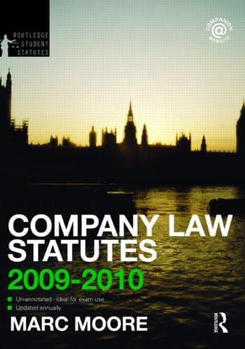 Image of Company Law Statutes 2009-2010 (Routledge Student Statutes)