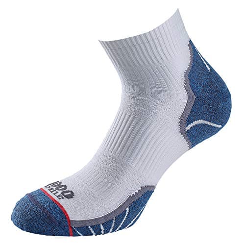 Image of 1000 Mile Breeze Lite 100% Blister Free Cool Comfort Mens Sports Fitness Socks - White (X-Large / 12-14UK) - 1 Pair