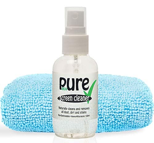Image of SCREEN CLEANER KIT By Ecopure - (60ml) contains only premium Eco-Friendly, Hypo Allergenic ingredients. Naturally removes all dust, dirt, marks and stains. Leaves screens gleaming clean.