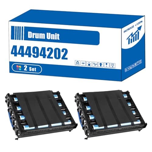 Image of 44494202 Drum Unit Compatible for Okidata OKI C510dn C310dn MC361DN C310n C530 MC352dn MC561DN Printers, High Yield 20000 Pages, Accurate Imaging Rich Colors (2 Set)