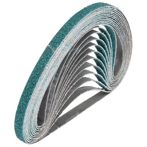 Image of sourcing map 13mm x 610mm Sanding Belts, 24 Pcs 24 Grit Zirconia Abrasive Belt Sander File Belt for Woodworking, Metal Polishing, Knife Sharpener