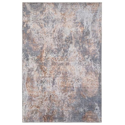 Image of Large Neutral Grey Washable Abstract Living Room Rug Liquid Repellent Stain Resistant Antip Slip Low Pile Carpet Brown Beige Sitting Dining Room Bedroom Area Rugs 200cm x 290cm