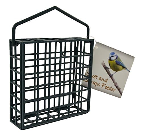 Image of Green Jem Plastic Dual Suet/Scraps Wild Bird Feeder, Easy to Fill and Clean, Attracts Many Species of Garden Birds.