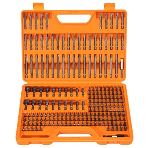 Image of BOXIFY 208-Piece Professional Screwdriver Bit Set, 1/4" Hex Shank Chrome Vanadium Steel Driver Bit Set, Includes Security Bits, Nut Driver and Bit Holder