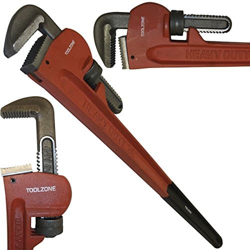 Image of Toolzone 36" Stillsons Type Pipe Wrench Foam Handle Drop Forged Steel 114mm Jaw