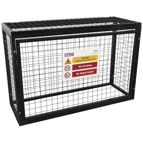 Image of Sealey, Gas Cylinder Safety Cage - 4 x 19kg Cylinders - GCSC419