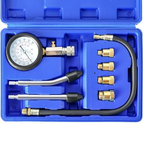 Image of DASBET Petrol Gas Engine Cylinder Compression Tester 0-300 PSI Fuel Cylinder Pressure Gauge for Petrol Gas Engine Automotive Tool Gauge for Cars Motorcycles