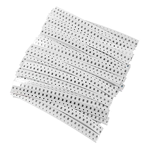 Image of ALAMSCN 1500PCS 0805 SMD Resistor Kit 0 Ohm-10M Ohm 1/8W 1% Tolerance Chip Resistors, 60 Values Each 25PCS