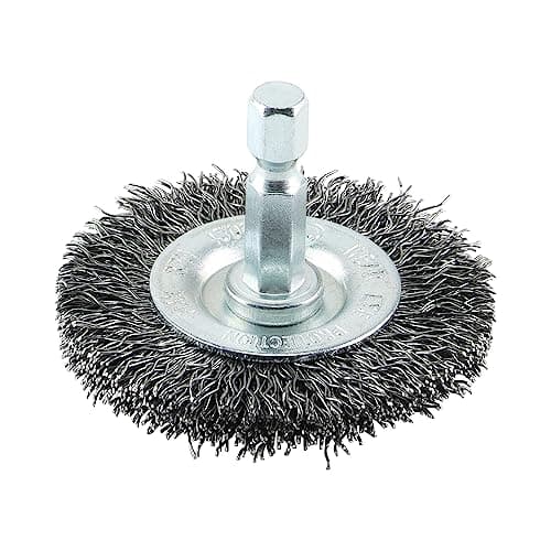 Image of 50mm Drill Wheel Brush - Crimped Steel Wire