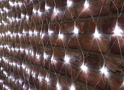 Image of Christmas Concepts® 180 LED Chasing Net Lights with 8 Functions – 1.8 x 1.2m Christmas Lights – Energy Efficient A++ - Indoor/Outdoor Decorations (White)