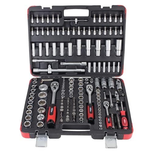 Image of Hilka Tools 01110171 Dr Socket Set, Black/Silver, 3/8, 1/4-Inch