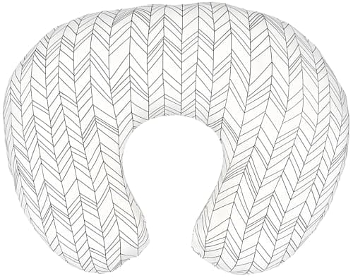 Image of Floral Nursing Pillow Cover , Stretchy Nursing Pillow Slipcovers for Baby Girl&Boy Breastfeeding and Bottle Feeding Pillow, Zipper Ultra Soft Nursing Pillowcase for Newborn