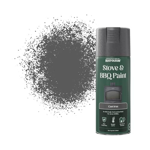 Image of Rust-Oleum 400ml Stove & BBQ Spray Paint - Cast Iron