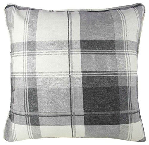 Image of Fusion - Balmoral Check - 100% Cotton Cushion Cover - 43x43 cm in Slate