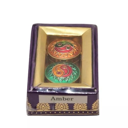 Image of Natural Amber Solid Perfume Long Lasting Alcohol Free Body Fragrance For Men And Women - 4 Gm