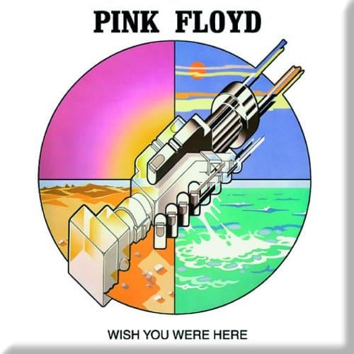 Image of signs-unique Pink Floyd Wish You Were Here (handshake graphic) fridge magnet (ro)