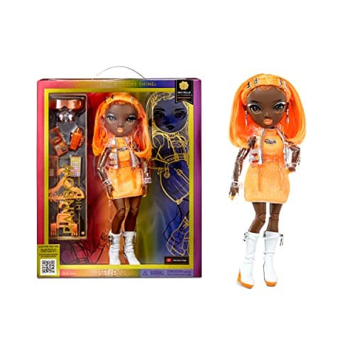 Image of Rainbow High Fashion Doll – MICHELLE ST.CHARLES - Orange Doll – Fashionable Outfit & 10+ Colourful Play Accessories - For Collectors and Kids Ages 4-12 Years